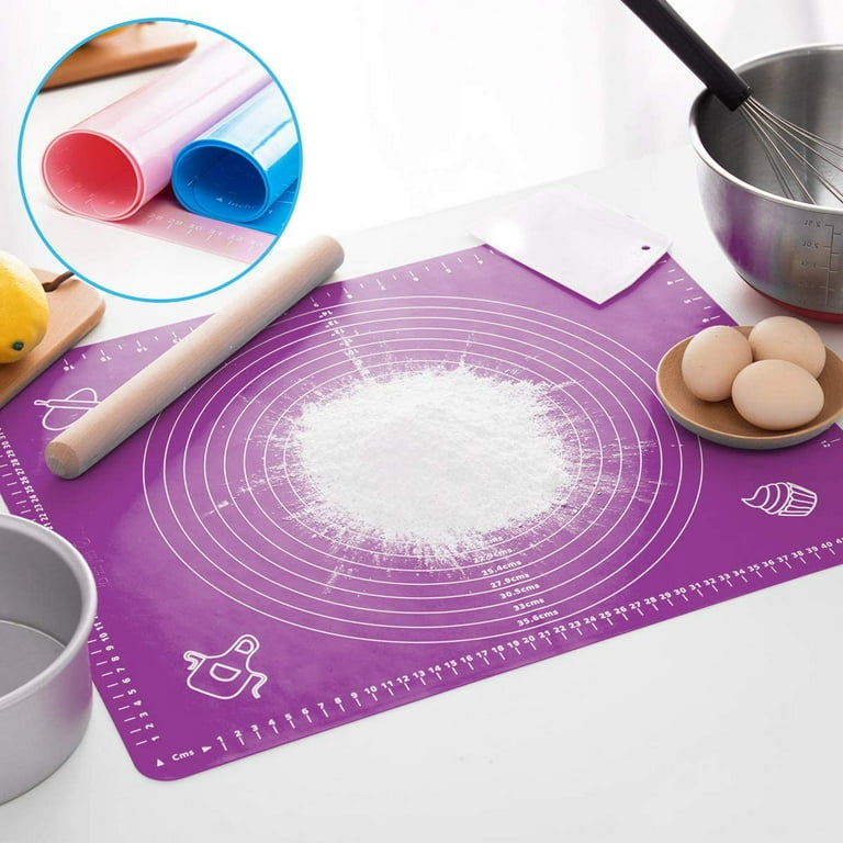 Silicone Pastry Mat Extra Thick Non Stick Baking Mat with