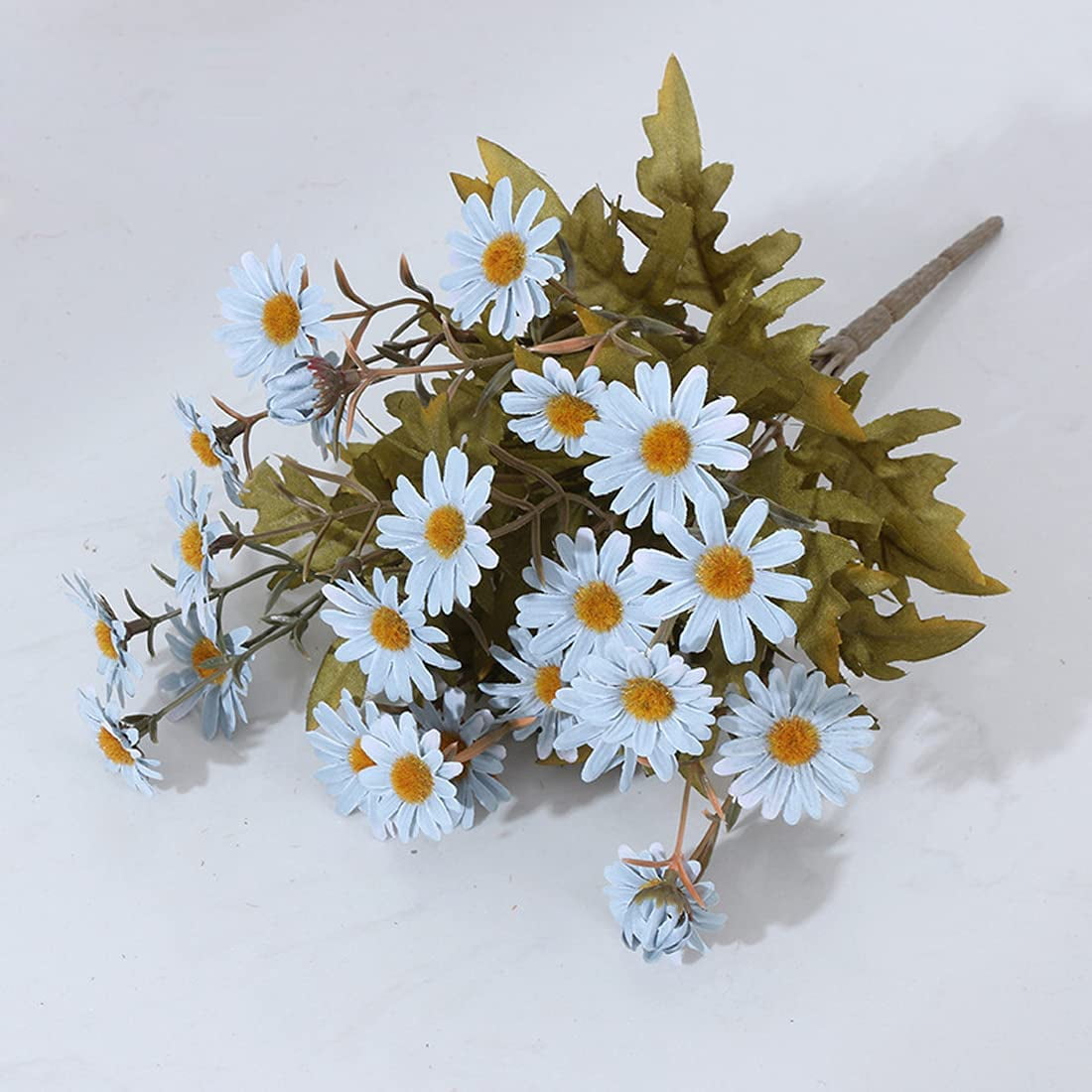 2 Pack Artificial Flowers, Artificial Daisy Flowers Bulk Long