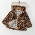 thumbnail image 3 of Kiijoy Toddler Girls Leopard Winter Coat Warm Hooded Jacket Windproof Outerwear, 3 of 4