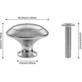 thumbnail image 2 of 25 Pcs Boutons de Porte d'Armoire Forme Champignon Poignée en Acier Inoxydable Brossé 30mm, 2 of 5