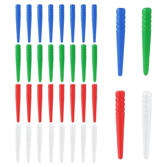 Cribbage Pegs Gosknor 36 piezas para juego de mesa Cribbage (azul, blanco, verde, rojo)
