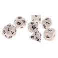 thumbnail image 3 of 7 Piezas D4-D20 Dados para Juegos de Mazmorras y Dragones Juegos de RPG Blanco, 3 of 9