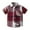 Red, variant on Ulanda Boys Short Sleeve Plaid Shirt Toddler Button Down Dress Shirts Summer Checkered Clothes for 1-8 Years (Red, 2-3 Years)