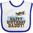 thumbnail image 3 of Inktastic Happy Birthday Daddy Boys or Girls Baby Bib, 3 of 4