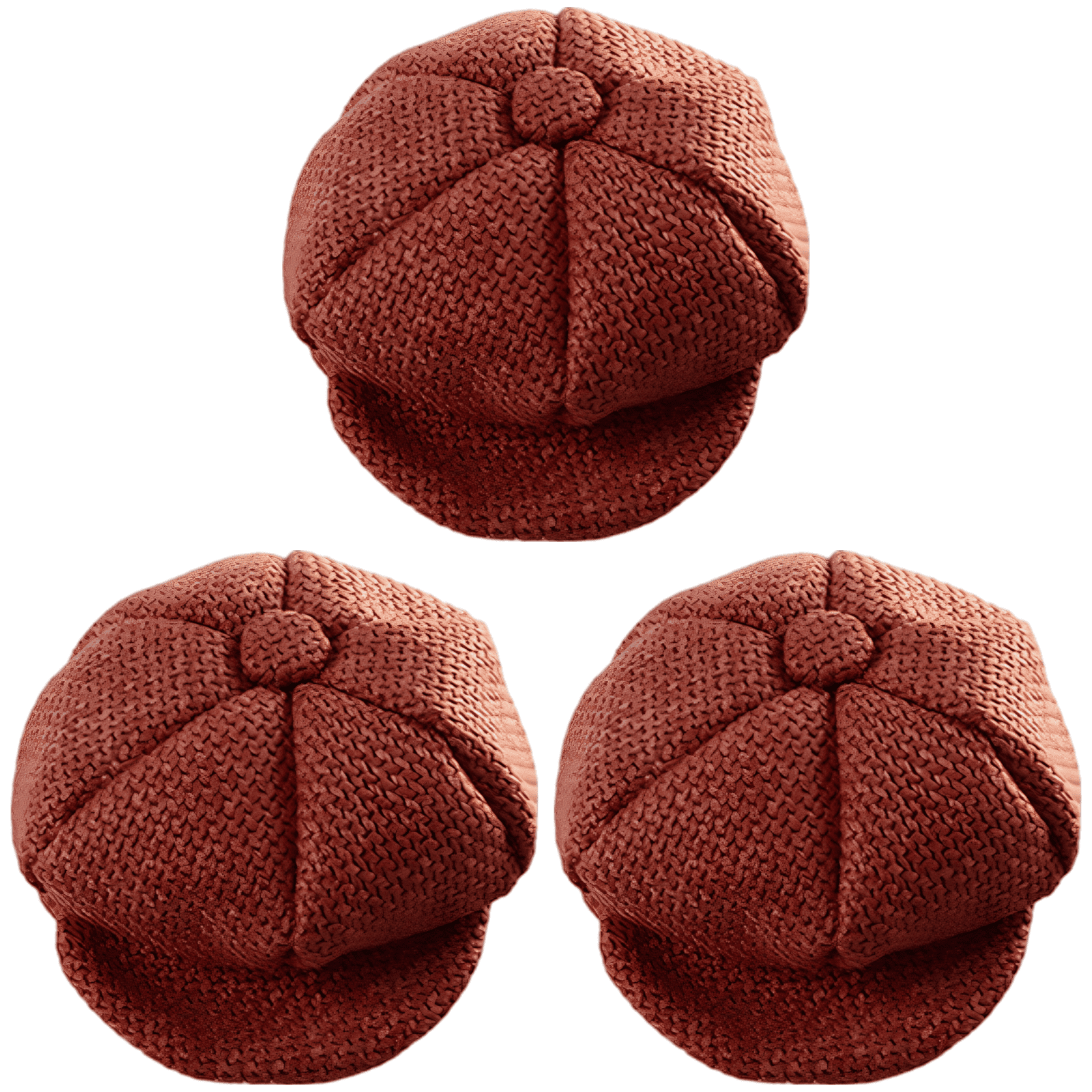 3 Pcs Small Beret Hat for Cat Dog Adjustable Elastic Strap For Birthday Parties
