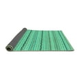 thumbnail image 2 of Ahgly Company Indoor Square Solid Turquoise Blue Modern Area Rugs, 6' Square, 2 of 4