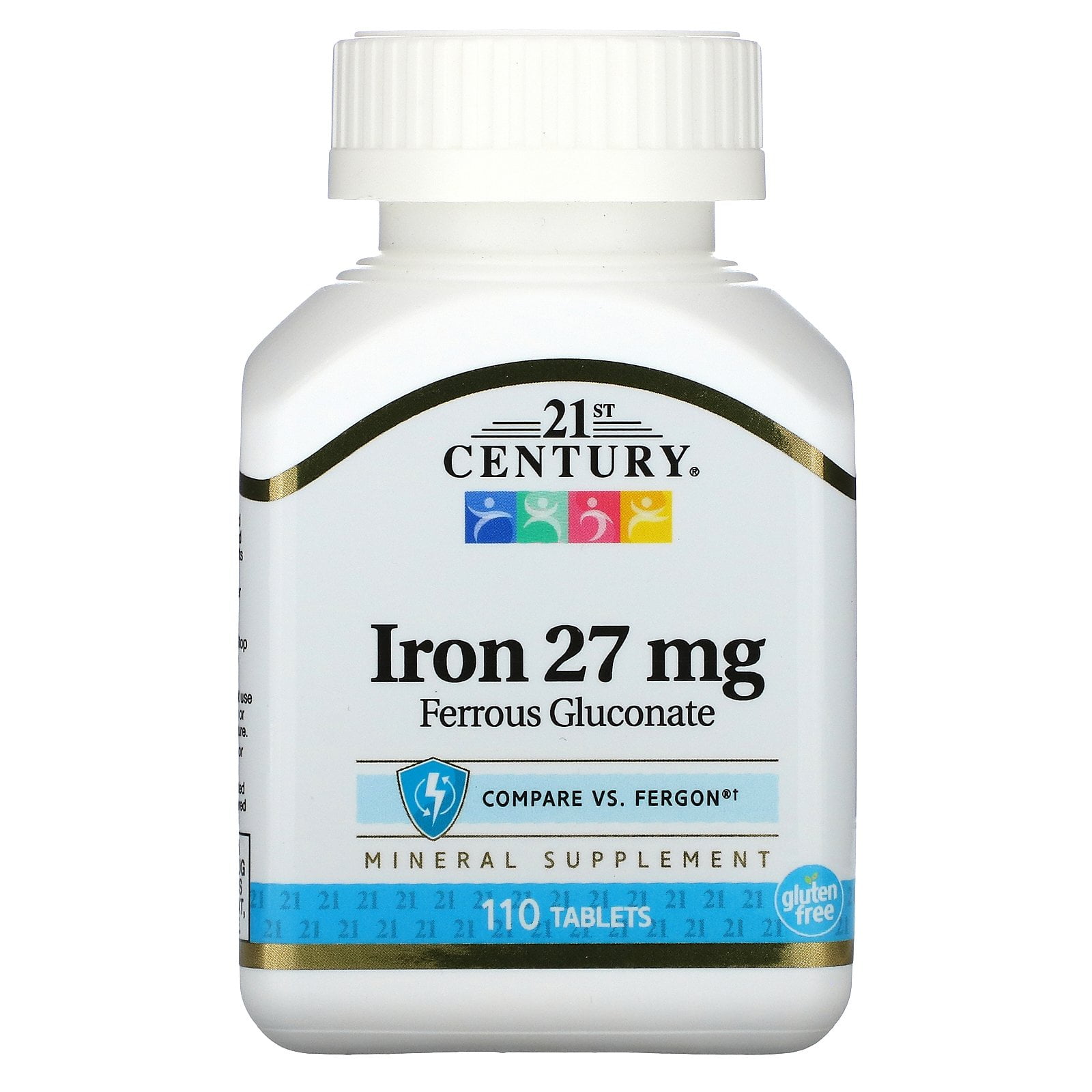 21st Century Iron, 27 mg, 110 Tablets