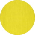 thumbnail image 1 of Ahgly Company Indoor Round Abstract Yellow Contemporary Area Rugs, 6' Round, 1 of 4