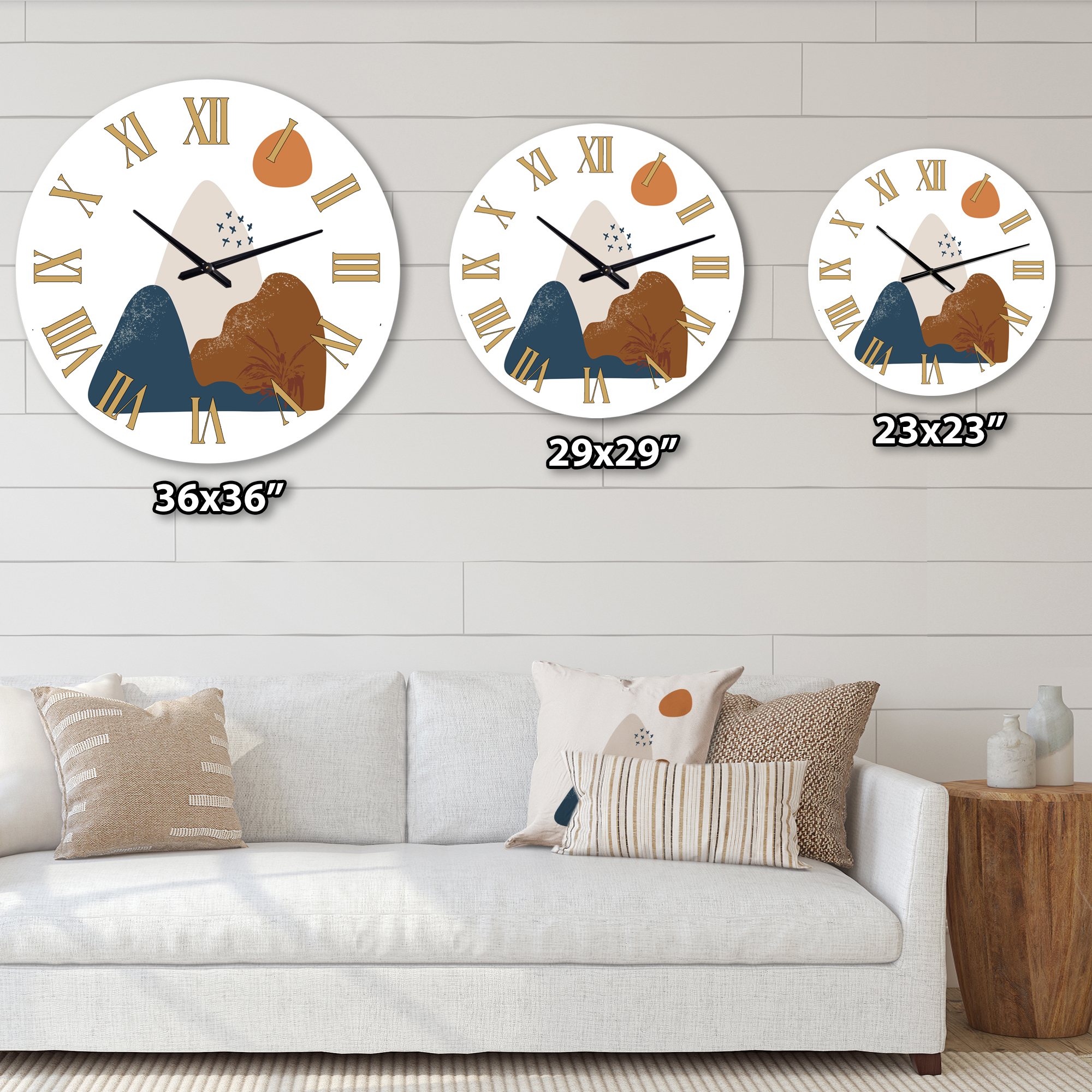 Designart 1 in Quartz Modern/Contemporary Wall Clock