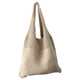 thumbnail image 1 of Bolso de mano tejido para mujer, para vacaciones en la playa, tejido hueco, para colgar. Caqui, 1 of 9