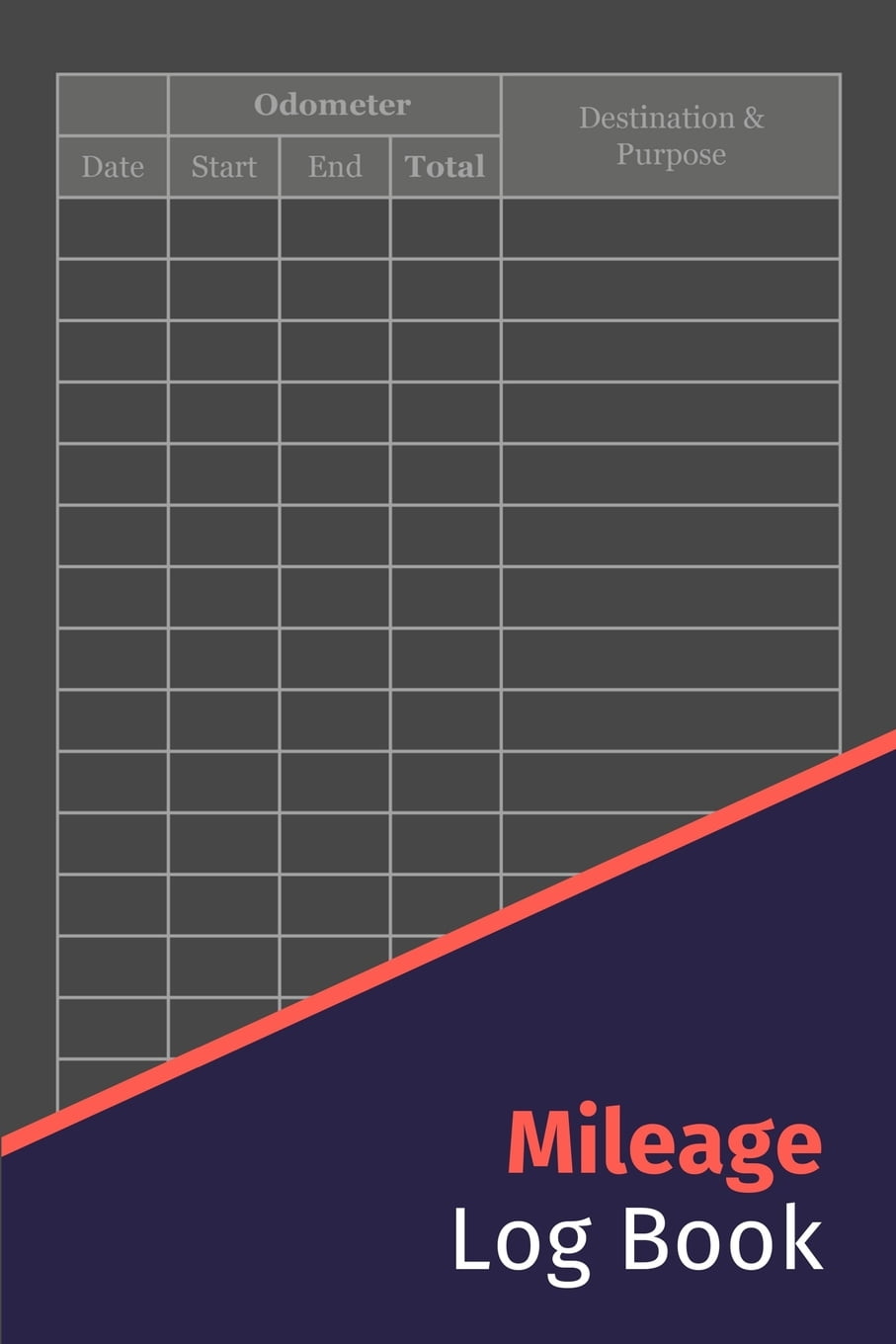 Mileage Log Book for Taxes Mileage Log Book Small Mileage Tracker Notebook for Taxes with
