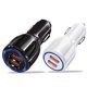 thumbnail image 2 of Cargador de coche USB QC 3.0 5V 3.1A Adaptador de carga de coche de teléfono móvil rápido de doble Usb universal para Samsung Inevent DZ4169-01, 2 of 7