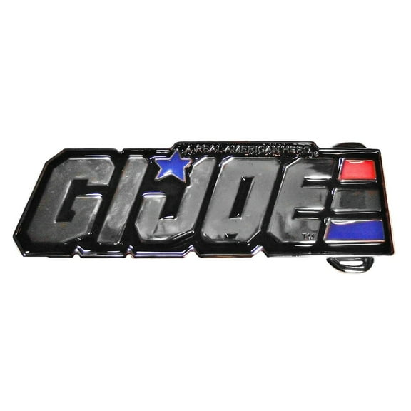 G.I. Joe A Real American Hero Chrome Finish Metal/Enamel Belt Buckle