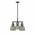thumbnail image 4 of Innovations Lighting  Newton Bell - 3 Light 7" Stem Hung Pendant Seedy/Matte Black, 4 of 4