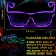 thumbnail image 5 of 10 piezas de gafas con luz LED que brillan en la oscuridad, con alambre, para fiestas de disfraces, para Navidad, Halloween, fiesta de cumpleaños (10 colores) TUNC Sencillez, 5 of 5