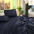 thumbnail image 5 of Juego de Sábanas Queen Size 2800 Hilos Extra Suave Premium Textura Rayada Soft Nature, 5 of 5