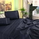 thumbnail image 5 of Juego de Sábanas Individual 2800 Hilos Extra Suave Premium Textura Rayada Soft Nature, 5 of 5