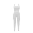 thumbnail image 6 of UYISJ Women 3 Piece Outfits Ribbed Long Cardigan Crop Tank Tops Shorts Sets Sweatsuit Lounge Set Casual Solid Color Sets XL, 6 of 7