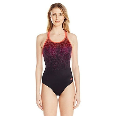 Eco Friendly Swimwear - Speedo Women's Powerflex Eco Texture Blend One Piece Swimsuit, Power Pink, Sz 14