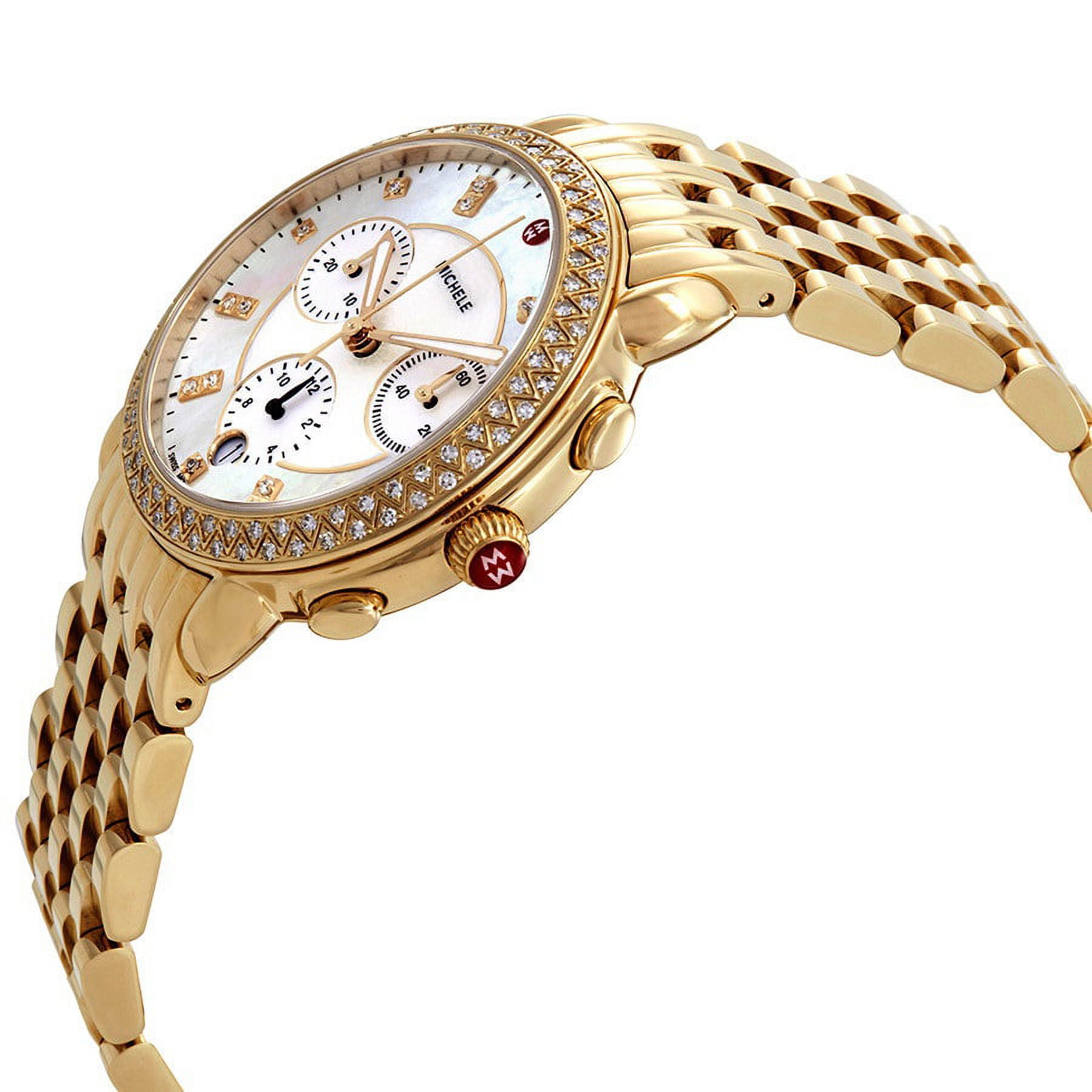 Michele Women's Sidney Chronograph Diamond 38mm Watch MWW30A000008