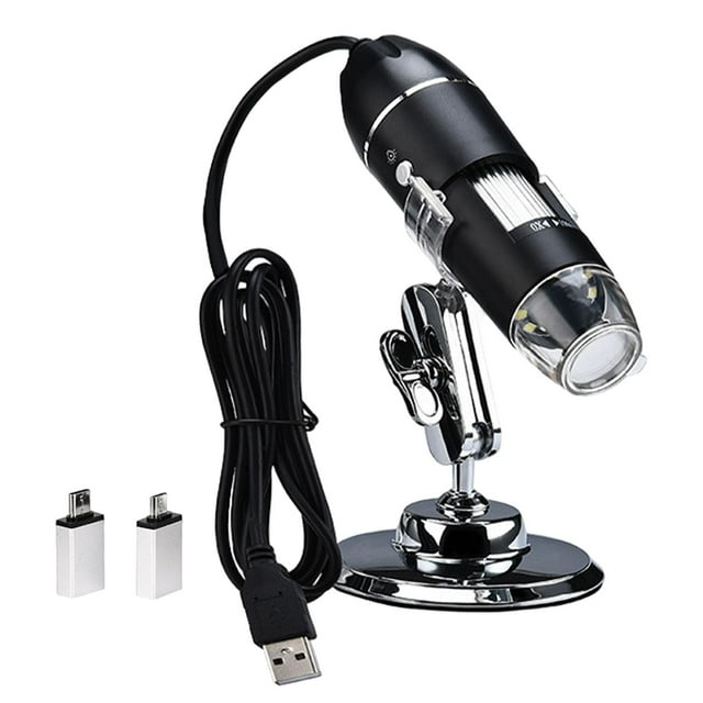 Lupa de microscopio Digital USB cámara de inspección compacta de 8 luces de relleno LED para 1000X