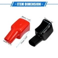 thumbnail image 6 of Unique Bargains 1 Pair Battery Terminal Insulation Covers 18mm 0.71" Car Battery Positive Negative Post Cap Red Black, 6 of 6