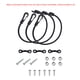thumbnail image 5 of Rod Tamer Correas de pesca Soporte de cuerda elástica Cinturón Conector cargado fuerte con hebilla de fijación Cordón bungete retráctil 3pcs Kearding  OD002854-00, 5 of 7