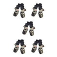 thumbnail image 3 of Methold 4 piezas de zapatos cálidos reflectantes para mascotas, botas para la lluvia y la nieve, conjunto de calcetines, buena elasticidad, Type2 NO2, 3 of 6