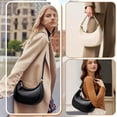 thumbnail image 2 of Bolsa de Mujer, Bolsa de Mano para Mujer, Bolso de Hombro de Piel Vintage, Bolsa para Axilas, con Correa de Hombro Ajustable, De moda y versátil, para uso Diario, Trabajo, Viajes, 2 of 3
