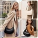 thumbnail image 2 of Bolsa de Mujer, Bolsa de Mano para Mujer, Bolso de Hombro de Piel Vintage, Bolsa para Axilas, con Correa de Hombro Ajustable, De moda y versátil, para uso Diario, Trabajo, Viajes, 2 of 3