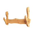 thumbnail image 1 of Wosthever Soporte de exhibición de espada samurái para Wakizashi Tanto Decoración del hogar Madera Colgante de pared de 1 capa, 1 of 1