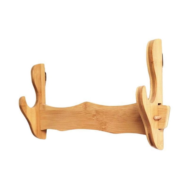 Wosthever Soporte de exhibición de espada samurái para Wakizashi Tanto Decoración del hogar Madera Colgante de pared de 1 capa