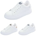 thumbnail image 7 of AUDeals Women's Platform Shoes, Lace Up Casual Sneakers with Non Slip Comfort, Classic Grand Court Style for Daily Wear, 7 of 7