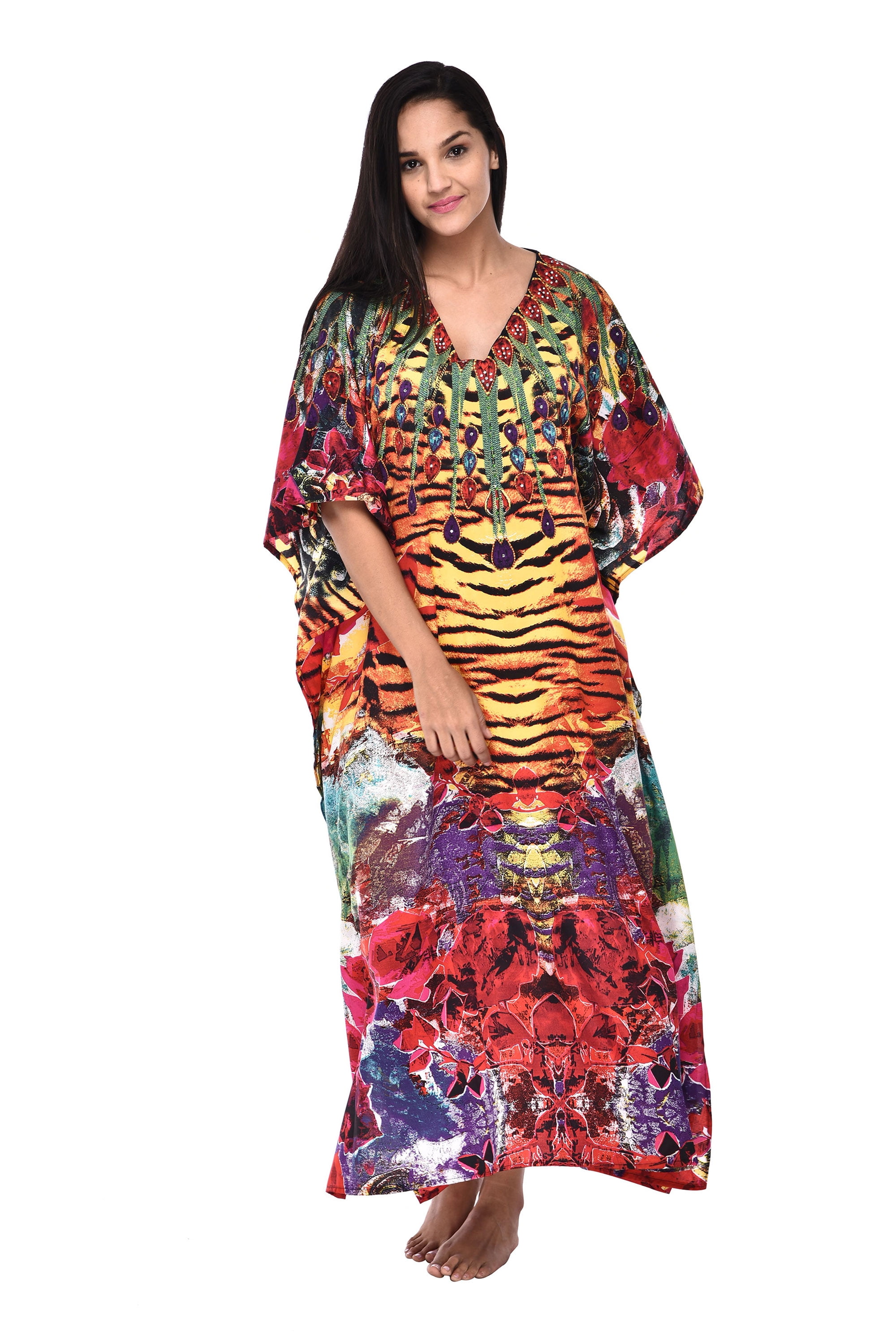 long gown with front cut