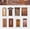 Color 3#, variant on Vintage Scrapbook Stickers for Adults, Hollowed Window & Door Aesthetic Retro Card Stickers, Junk Journal Craft Card Making Supplies