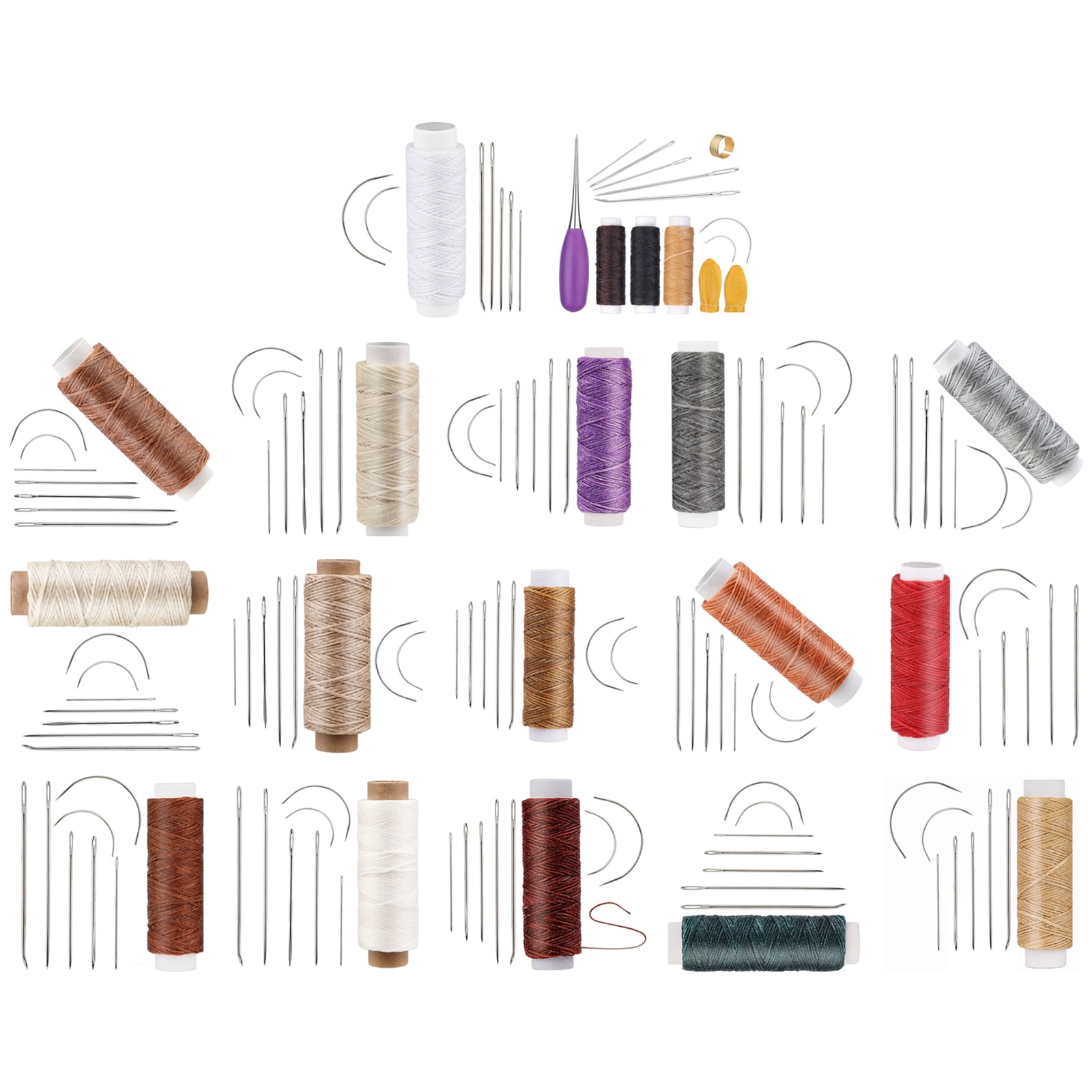 10 Set Leather Sewing Needle Set Upholstery Needle Curved Needle Embroidery Needle Leather Hand Sewing Needle for Craft
