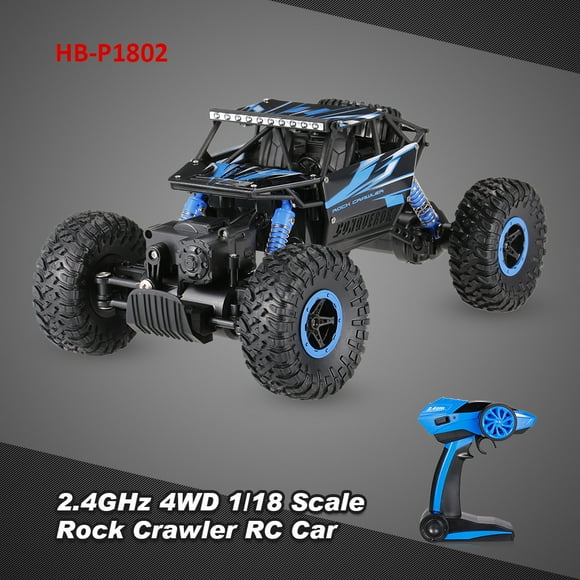 TFixol Original HB-P1802 2.4GHz 4WD 1/18 Scale Rock Crawler RC Car Blue