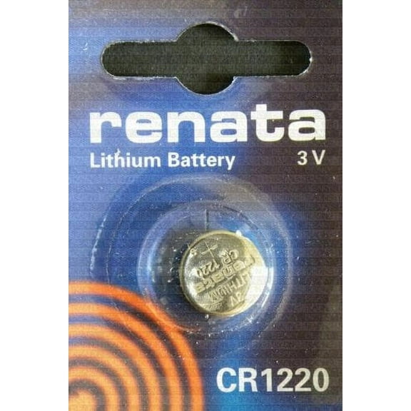 One (1) X Renata Cr1220 Lithium Watch / Key / Gadget Battery 3V Blister Packed - Japan Made Quality