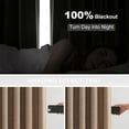 thumbnail image 3 of 102 Inches Long Linen Blackout Curtains,Floor to Ceiling Pinch Pleated Noise Cancelling Privacy Tan Beige Curtains for Large Windows Room Divider,Earth Tone Viral Drapes 2 Panels, 3 of 18