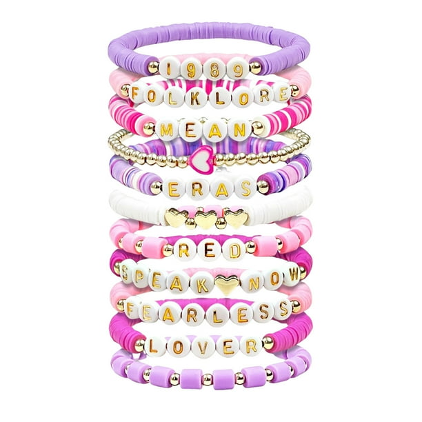 Pulsera Arcilla Polimérica Colorida Con Abanico Pulsera La Amistad (estilo B)