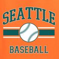 thumbnail image 6 of Wild Bobby City of Seattle Baseball Fantasy Fan Sports Unisex Crewneck Sweatshirt, Orange, Small, 6 of 6