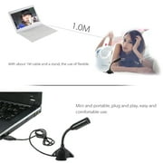 Anself USB Desktop Microphone 360° Adjustable Microphone Support Voice Chatting Recording Mic for PC with a USB port