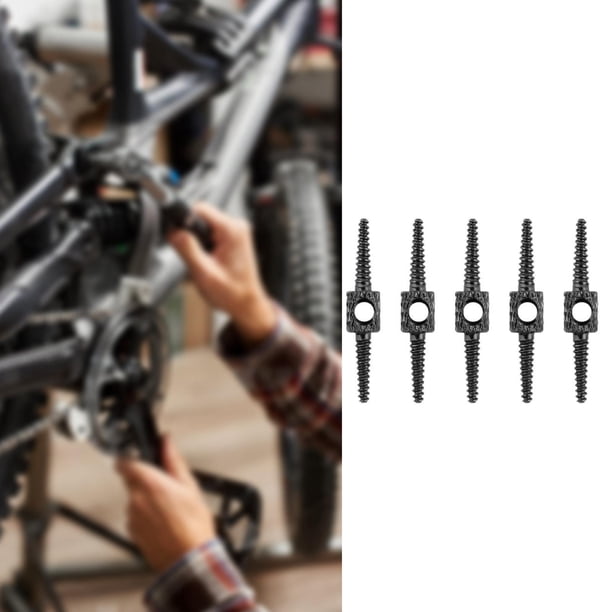 Carcasa de cable de cambio de freno de bicicleta Colamx 5 piezas Adaptador de reparación de tubería de aceite resistente Negro