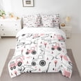 thumbnail image 2 of Castle Fairy Kids Cartoon Truck 7 Pieces Bedding Comforter Set,Kawaii Dinosaur Full Bedding Set Lightweight,Car Theme Fitted Sheet Flat Sheet,Ultra Soft Home Decor, 2 of 8