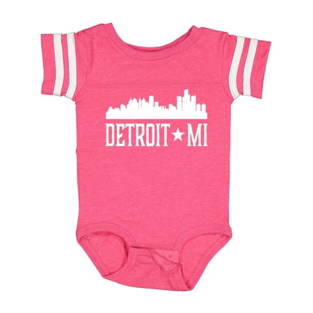 

Inktastic Detroit Michigan Skyline MI Cities Gift Baby Boy or Baby Girl Bodysuit