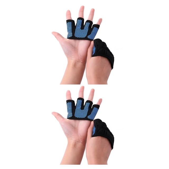 Naiovety Guantes antideslizantes para levantamiento de pesas, pinzas de mano transpirables para medio dedo, Protector de palma para gimnasio HW2839-09 2piezas Naiovety CBP013811