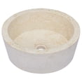 thumbnail image 2 of Lavabo de baño de mármol VidaXL, contemporáneo, color crema, 40 x 15 cm, 2 of 9