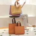 thumbnail image 5 of 48 reusable party gift tote bags, non-woven eco-friendly shopping bags, supermarket shopping bags, food bags, clothing bags (12 color mixes, 4 each color) catering tote bags,women's DIY tote bags, 5 of 5