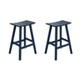 thumbnail image 2 of GARDEN 29" Inches Adirondack Plastic Outdoor Bar Stools (Set of 2), Navy Blue, 2 of 7