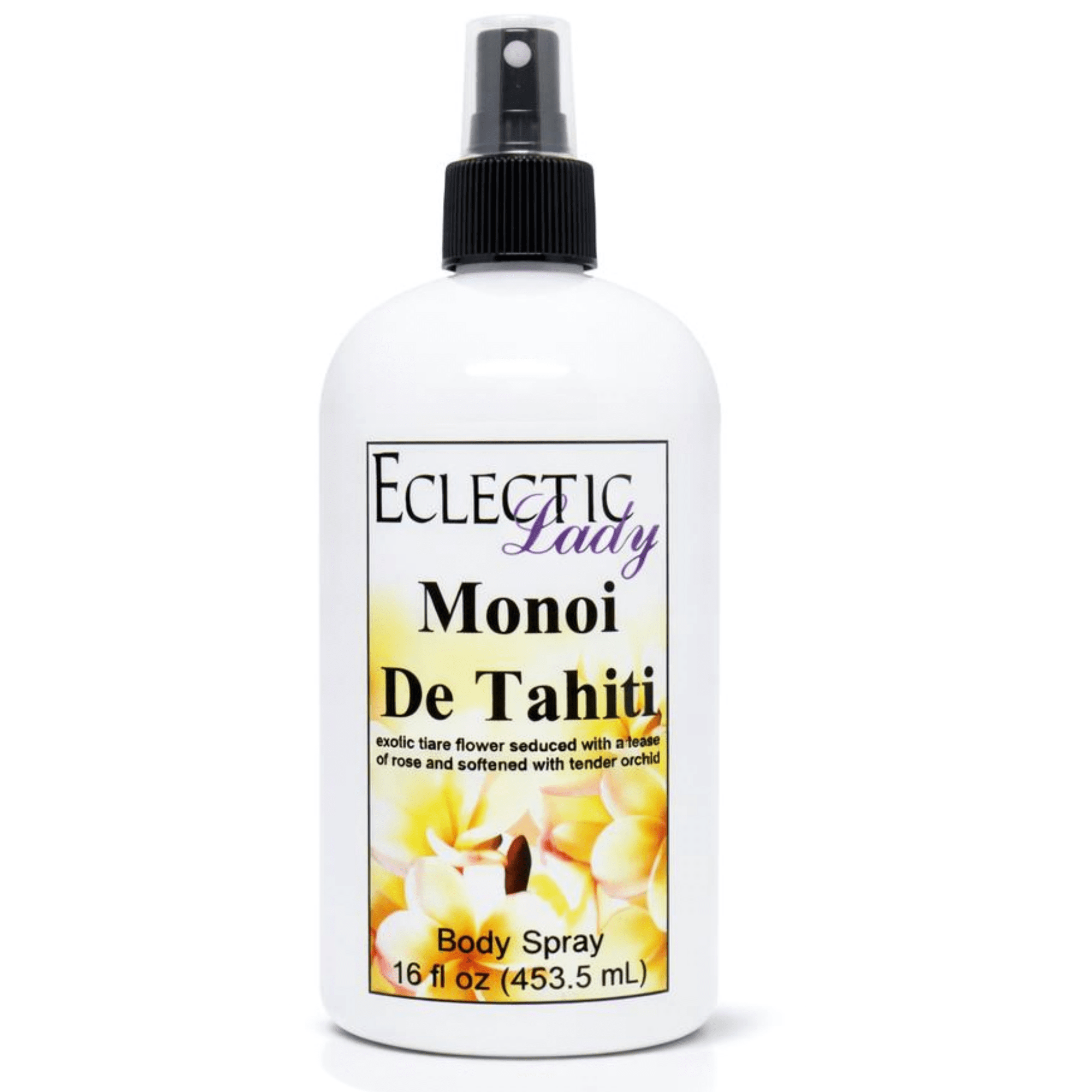 Monoi de Tahiti Body Spray, Eclectic Lady, Hydrating Mist, Unisex, 16 oz